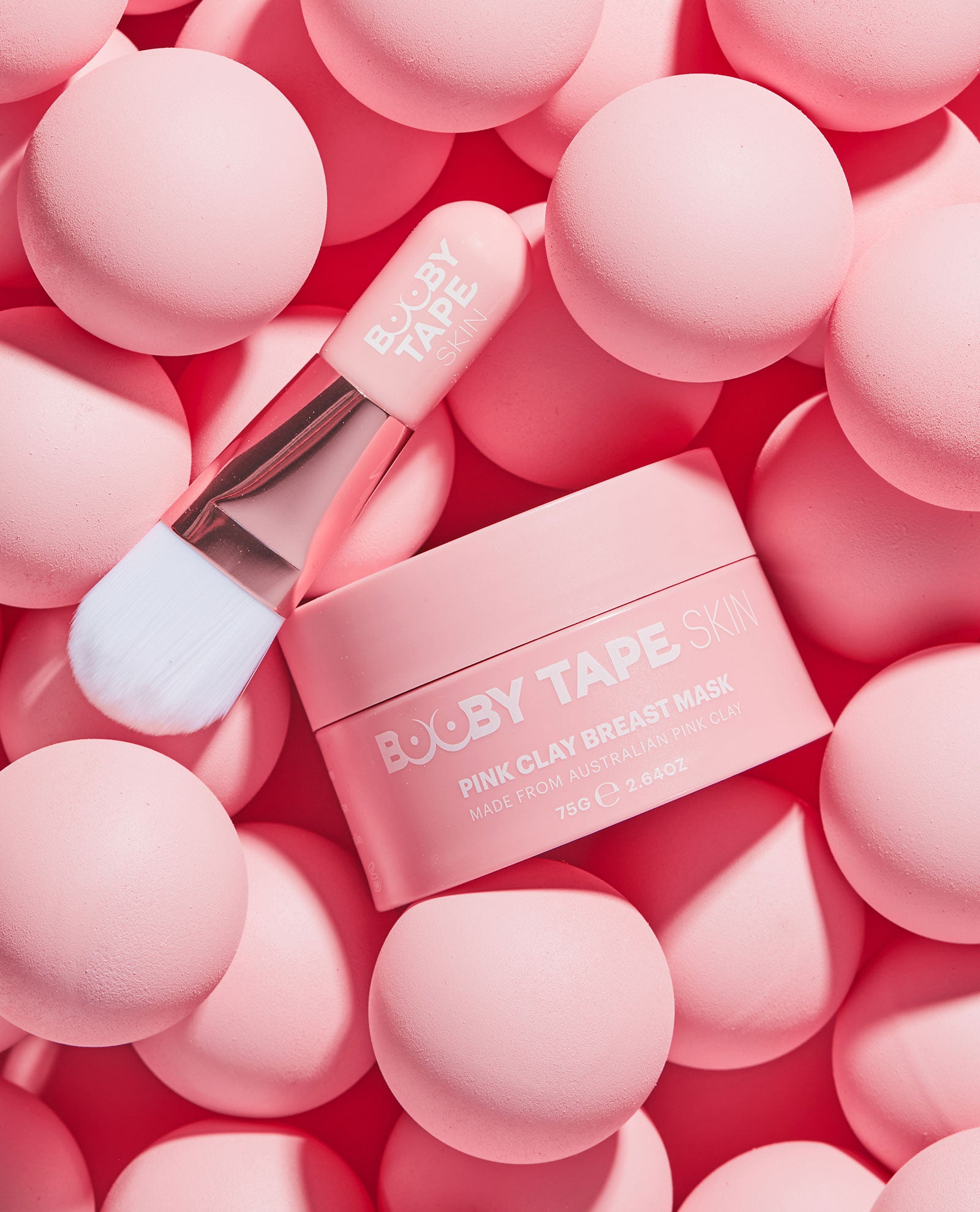 Mascarilla de arcilla rosa para el pecho